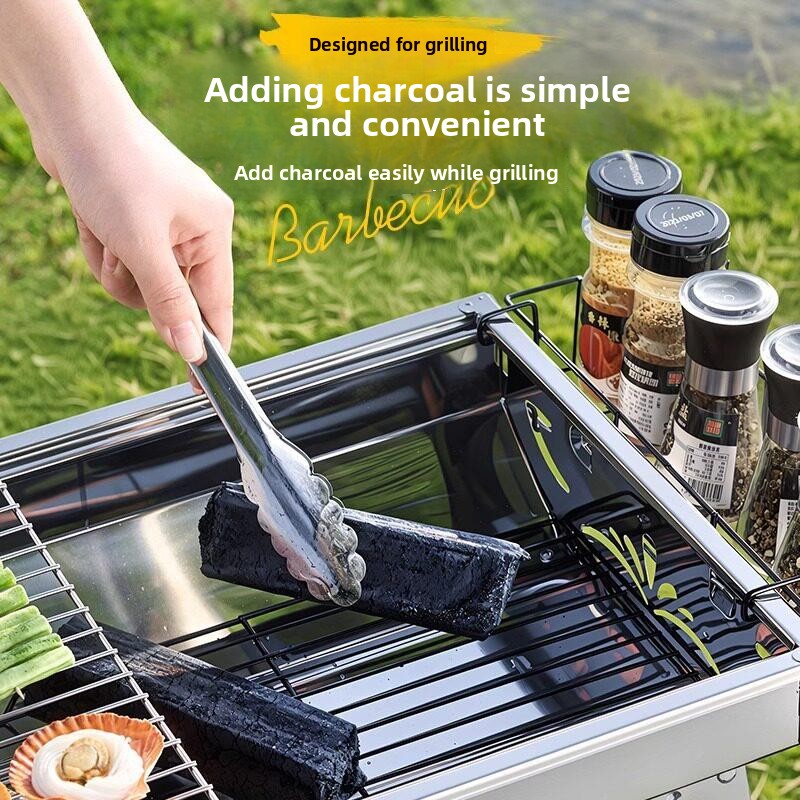Churrasqueira Portátil de Aço  - Camping Cooking Requirements avaliação e preço