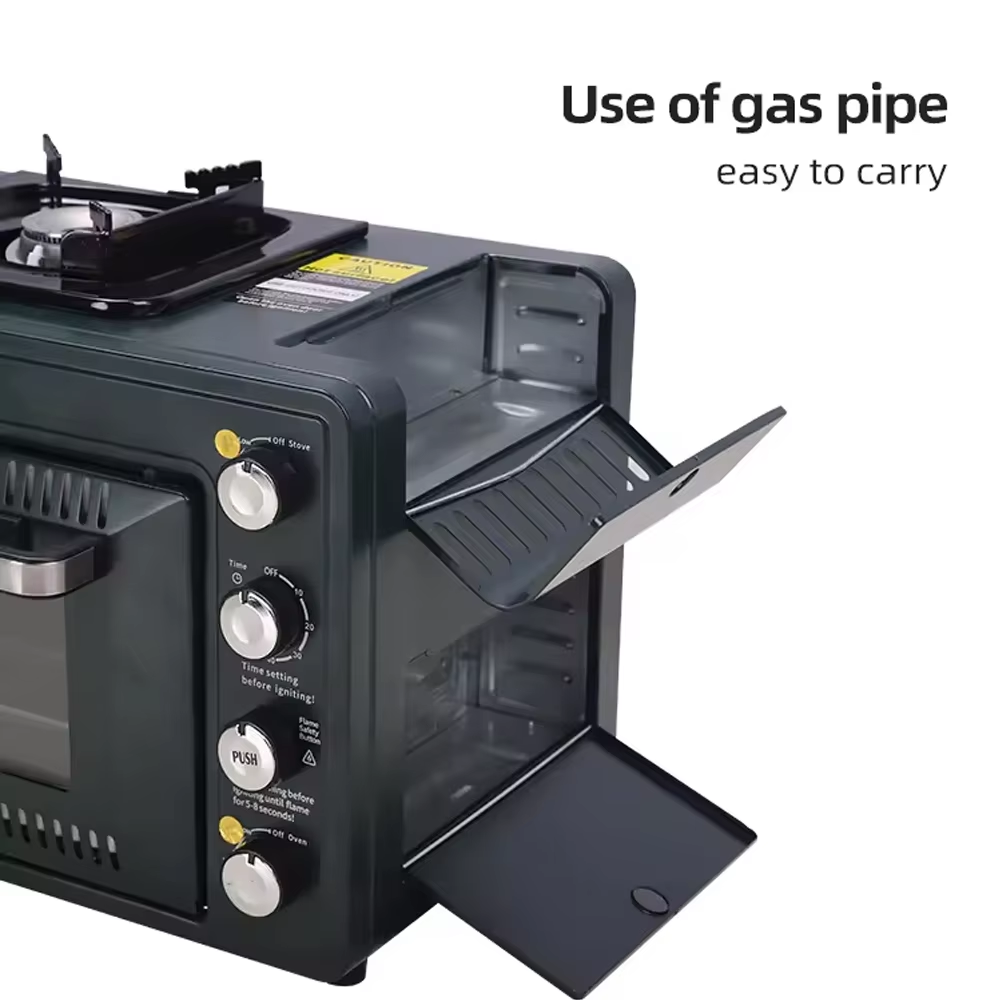 Forno a gás multifuncional ao  - Camping Double Cooking Stove avaliação e preço
