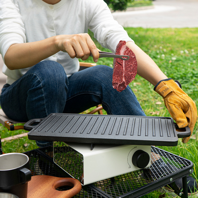 Chapa de Grelhar Dupla Face em - Camping Cooking Flat Top avaliação e preço