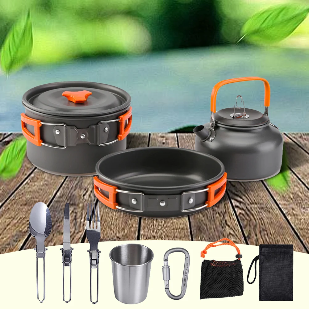Kit de Utensílios de Cozinha p - Camping Cooking Pot Set avaliação e preço