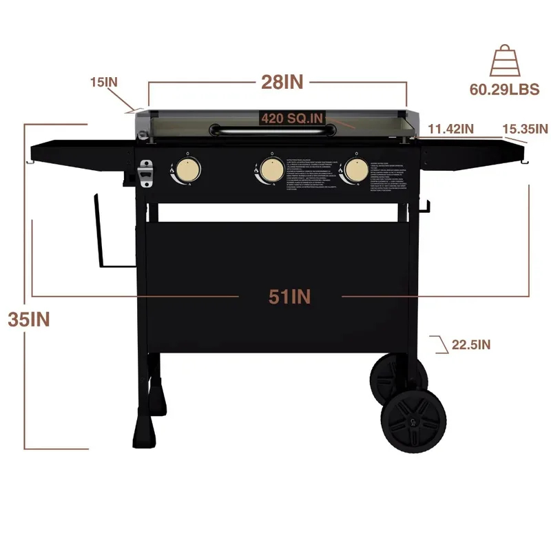 Estação de Cozinha ao Ar Livre - Camping Cooking Flat Top avaliação e preço