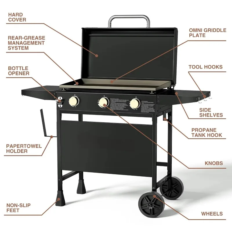 Estação de Cozinha ao Ar Livre - Camping Cooking Flat Top avaliação e preço