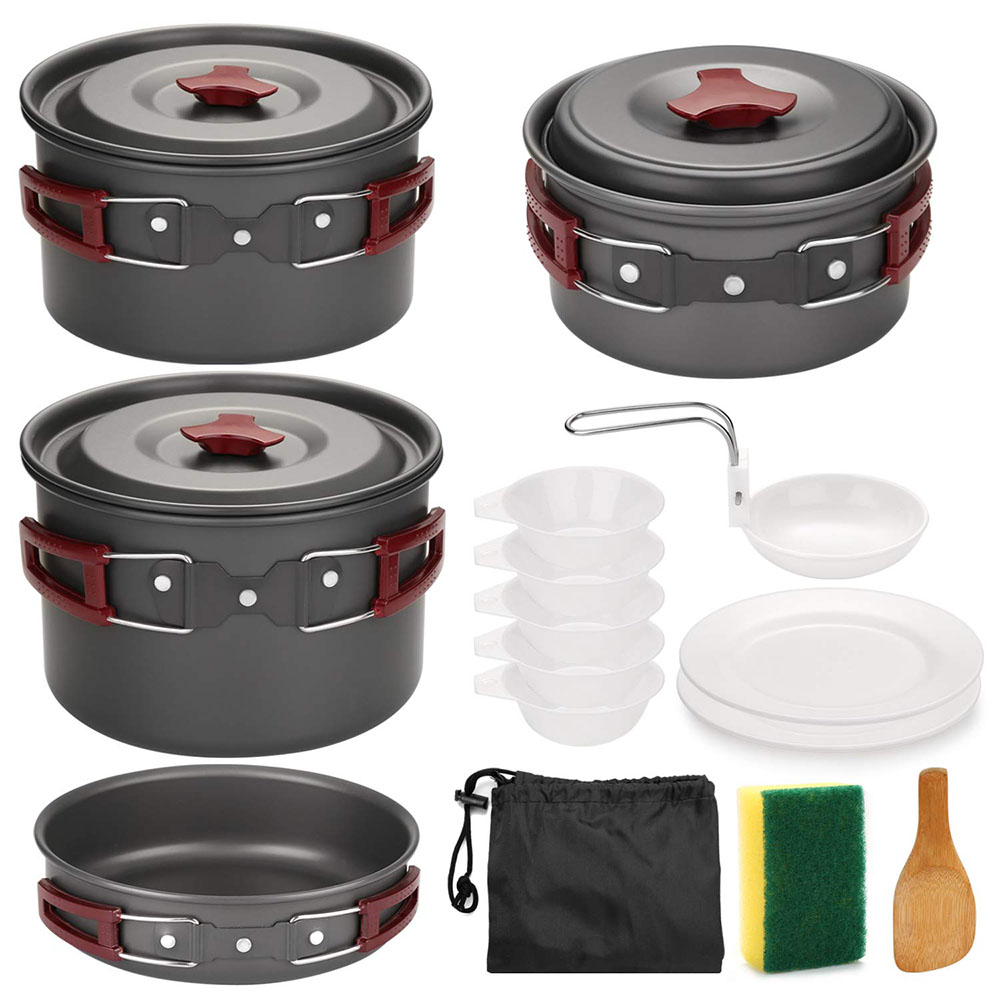 Kit de panelas para acampament - Camping Cooking Roll avaliação e preço