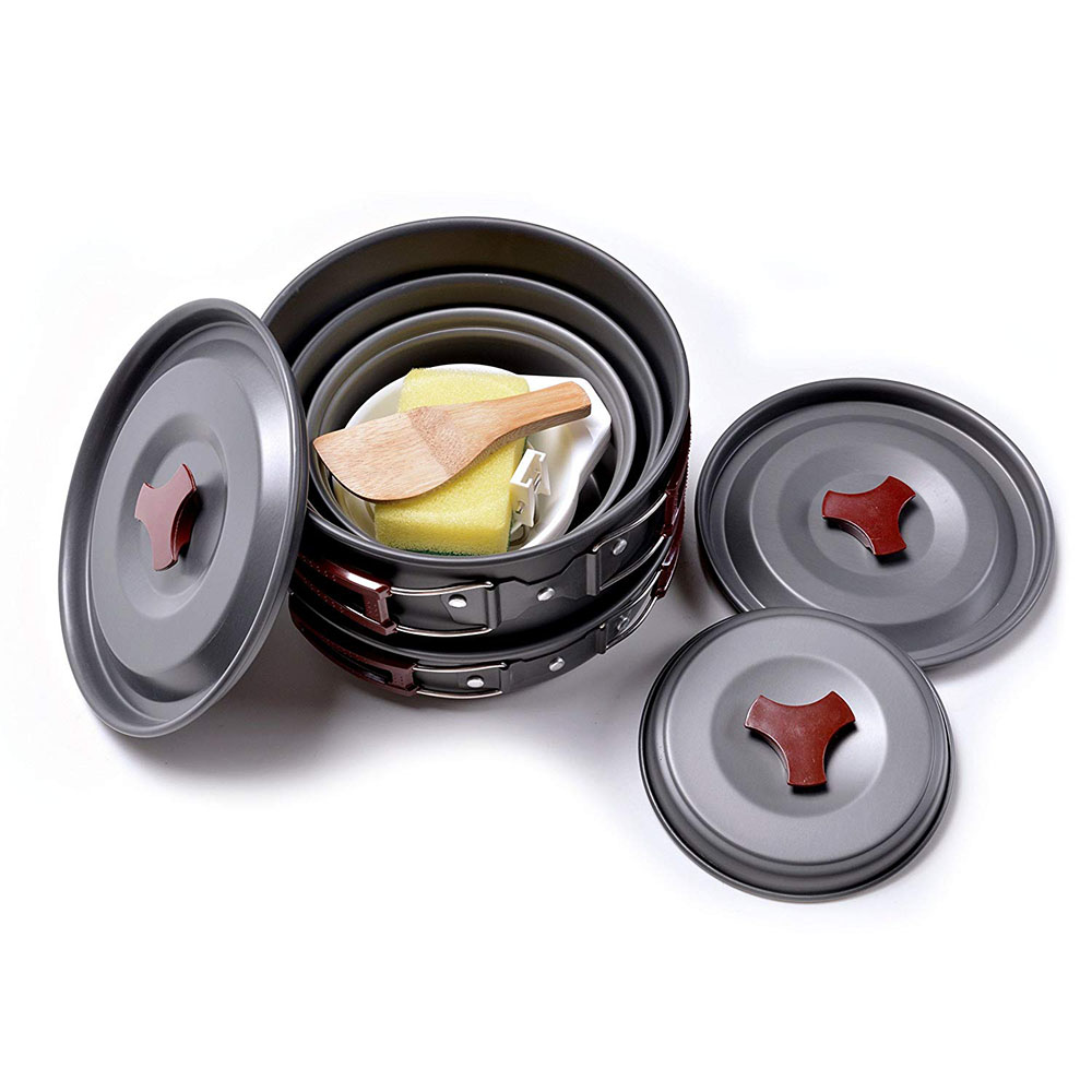 Kit de panelas para acampament - Camping Cooking Roll avaliação e preço