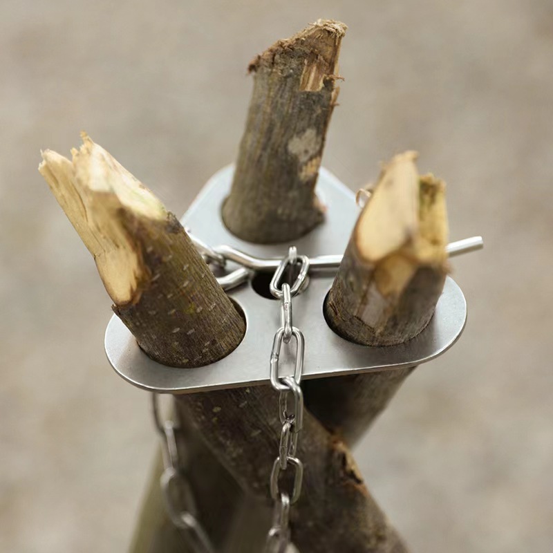 1 unidade Tripé de Ferro para  - Camping Cooking Pot Tripod avaliação e preço