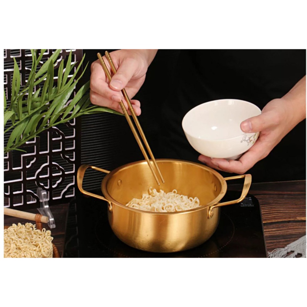 Panela de Ramen Coreana em Aço - Camping Cooking Without Gas avaliação e preço